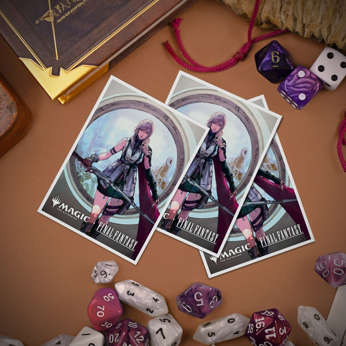 MAGIC: THE GATHERING®—FINAL FANTASY™ Lightning, Army of One 105ct APEX Deck Protector sleeves for Magic: The Gathering - E-38488 - Ultra PRO - Ultra PRO International