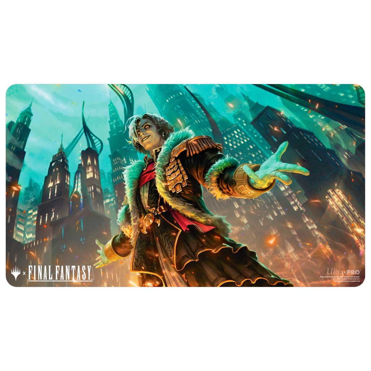 Magic: The Gathering®—FINAL FANTASY™ Emet - Selch, Unsundered / Hades, Sorcerer of Eld Double - Sided Playmat - E - 38760 - Ultra PRO International - Ultra PRO International