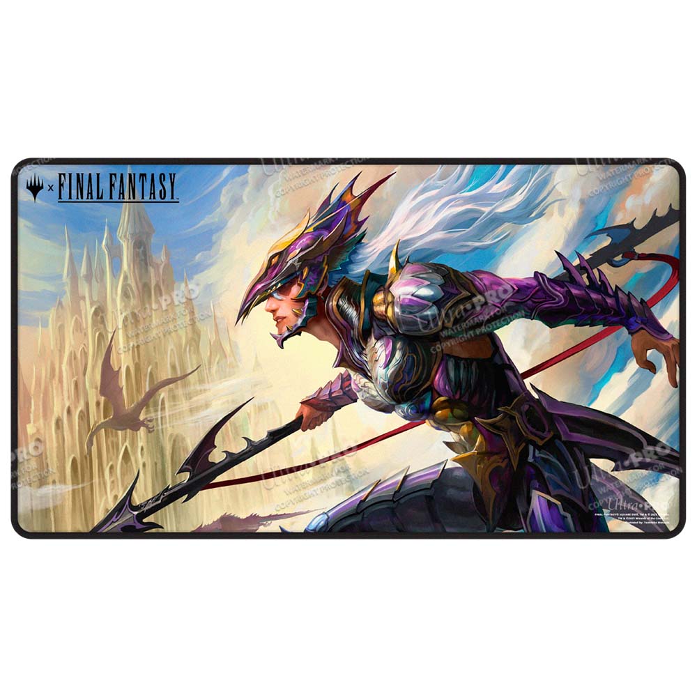 Magic: The Gathering®—FINAL FANTASY™ Kain, Traitorous Dragoon Black Stitched Playmat - E - 38764 - Ultra PRO International - Ultra PRO International
