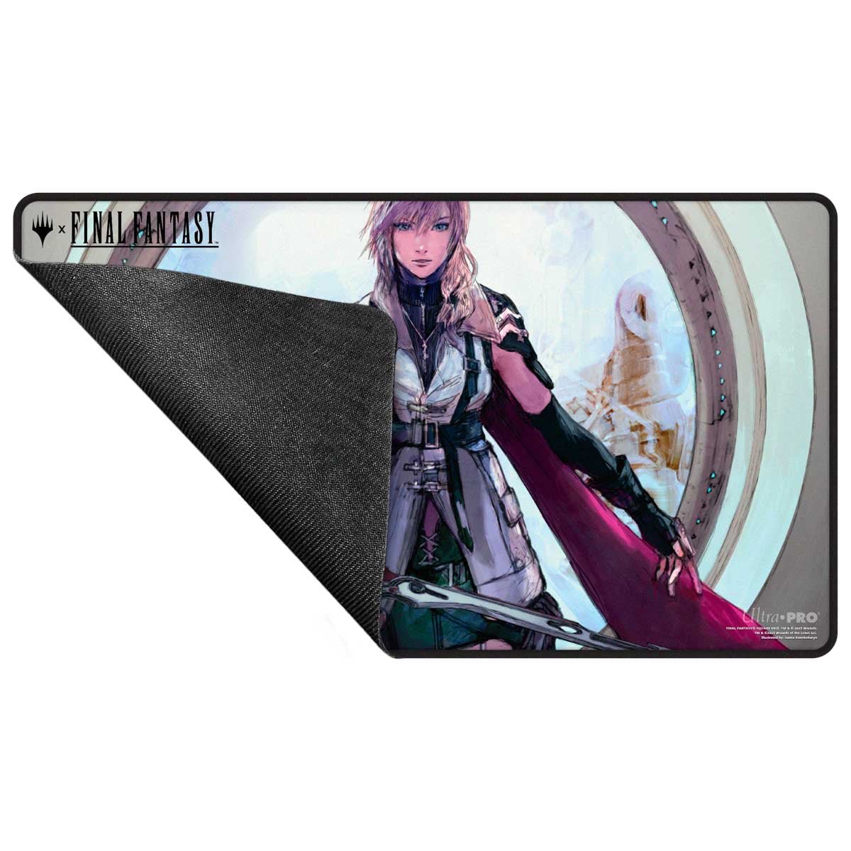 Magic: The Gathering®—FINAL FANTASY™ Lightning, Army of One Black Stitched Playmat - E - 38763 - Ultra PRO International - Ultra PRO International