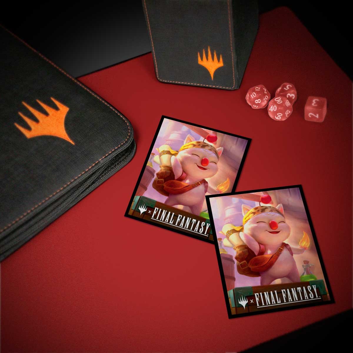 Magic: The Gathering®—FINAL FANTASY™ Stiltzkin, Moogle Merchant 100ct Deck Protector Sleeves - E - 38705 - Ultra PRO International - Ultra PRO International