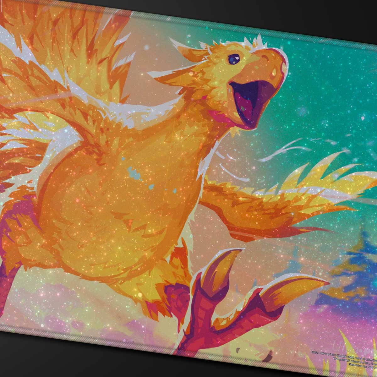 Magic: The Gathering®—FINAL FANTASY™ Traveling Chocobo Holofoil Playmat - E - 38761 - Ultra PRO International - Ultra PRO International
