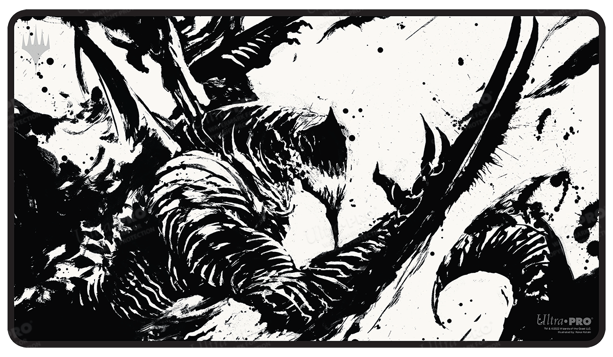 March of the Machine Urabrask Black Stitched Standard Gaming Playmat for Magic: The Gathering - E - 19781 - Ultra PRO - Ultra PRO International