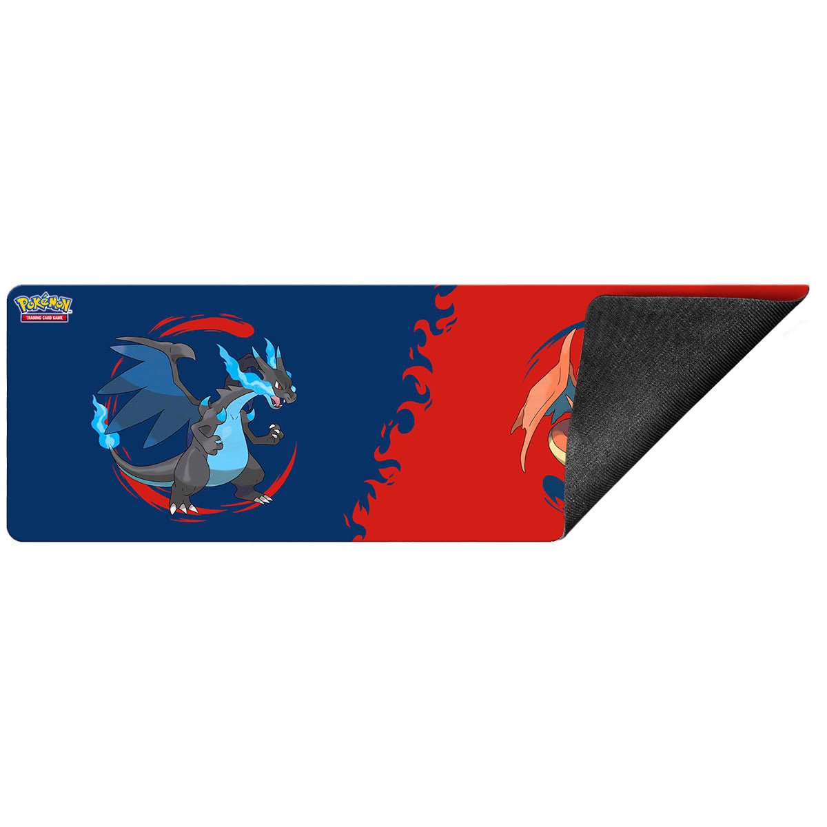 Mega Charizard X and Mega Charizard Y 8ft Table Playmat for the Pokémon Trading Card Game - E-16740 - Ultra PRO- Ultra PRO International