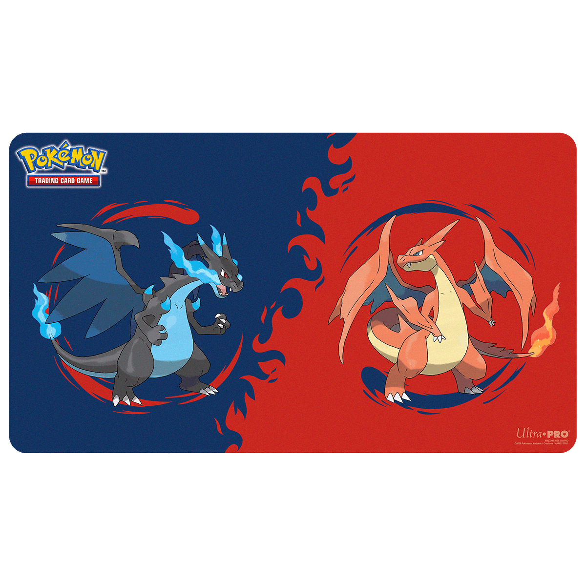 Mega Charizard X and Mega Charizard Y Playmat for the Pokémon Trading Card Game - E-16738 - Ultra PRO- Ultra PRO International