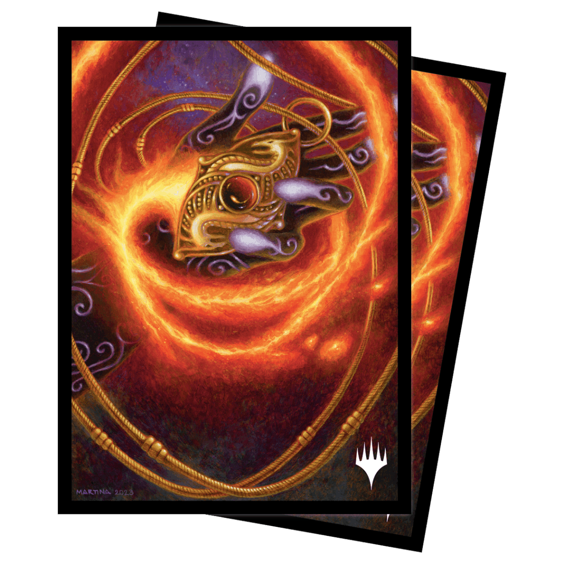 Modern Horizons 3 Ruby Medallion Deck Protector Sleeves (100ct) for Magic: The Gathering - E - 38407 - Ultra PRO International - Ultra PRO International