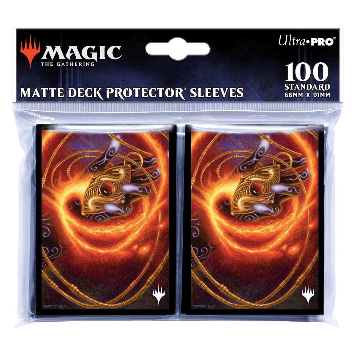 Modern Horizons 3 Ruby Medallion Deck Protector Sleeves (100ct) for Magic: The Gathering - E - 38407 - Ultra PRO International - Ultra PRO International