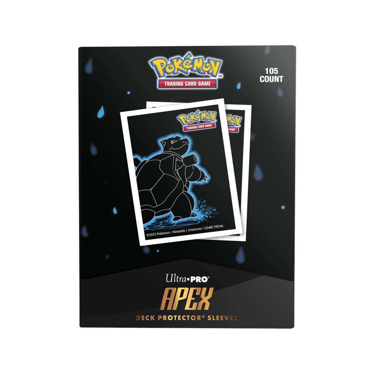 Neon Kanto 105ct APEX DECK PROTECTOR® Sleeves Blastoise for Pokémon - E-16657 - Ultra PRO - Ultra PRO International