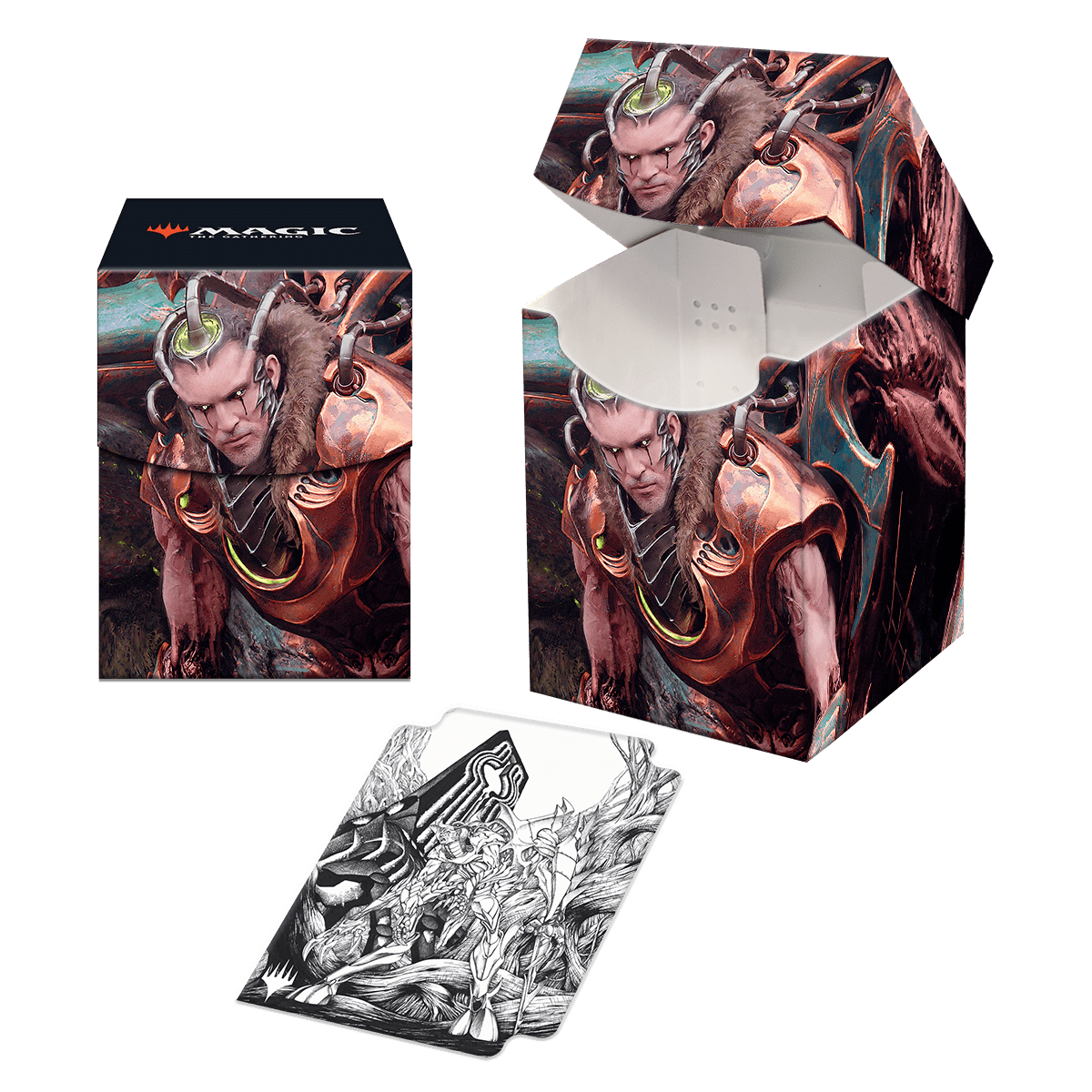 Phyrexia All Will Be One Lukka, Bound to Ruin 100+ Deck Box for Magic: The Gathering - E - 19678 - Ultra PRO - Ultra PRO International