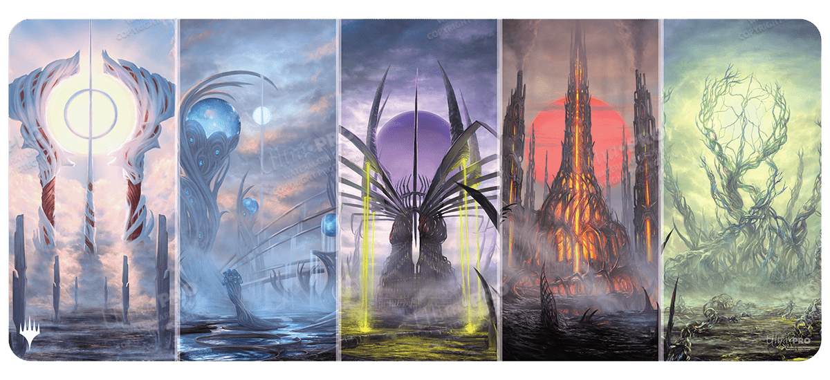 Phyrexia All Will Be One Phyrexian Basic Land Tableaux Table Playmat for Magic: The Gathering - E - 19655 - Ultra PRO - Ultra PRO International