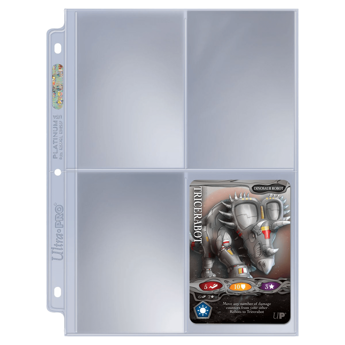 Platinum Series 4 - Pocket Pages (25ct) for 3.5" x 5" Cards - E - 83658 - Ultra PRO - Ultra PRO International