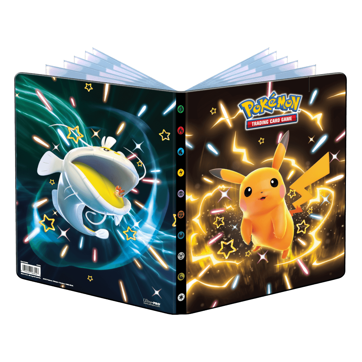 Scarlet and Violet Shiny Pikachu, Dondozo, and Tatsugiri 9 - Pocket Portfolio for Pokémon - E - 16342 - Ultra PRO - Ultra PRO International