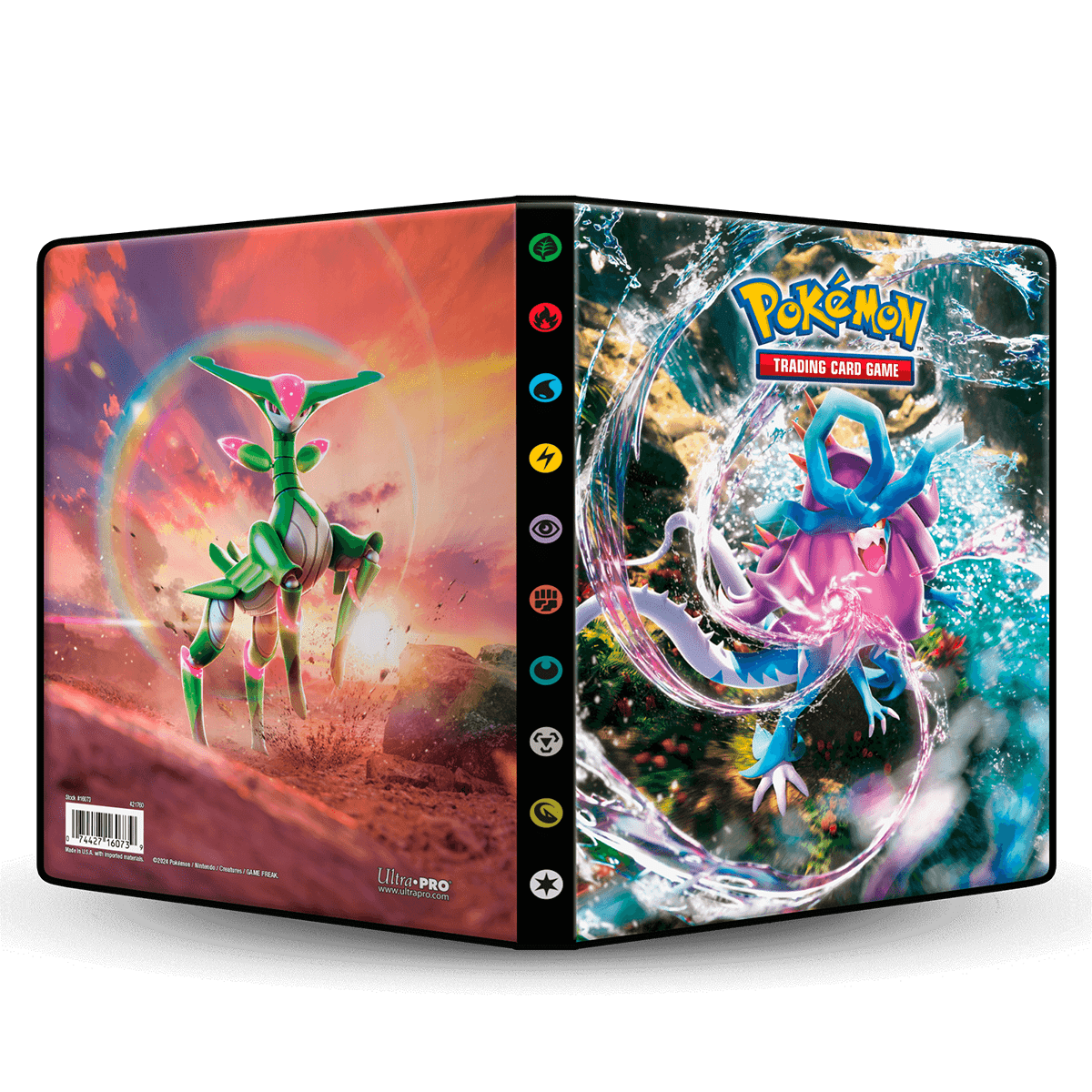 Scarlet and Violet Walking Wake and Iron Leaves 9 - Pocket Portfolio for Pokémon - E - 16074 - Ultra PRO - Ultra PRO International