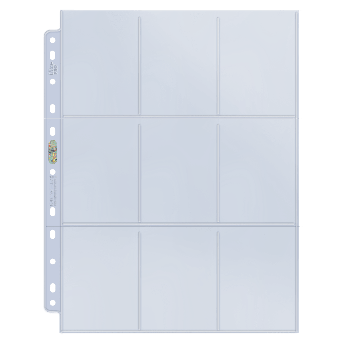 Silver Series 9 - Pocket 11 - Hole Punch Pages (100ct) for Standard Size Cards - E - 81442 - E - Ultra PRO - Ultra PRO International