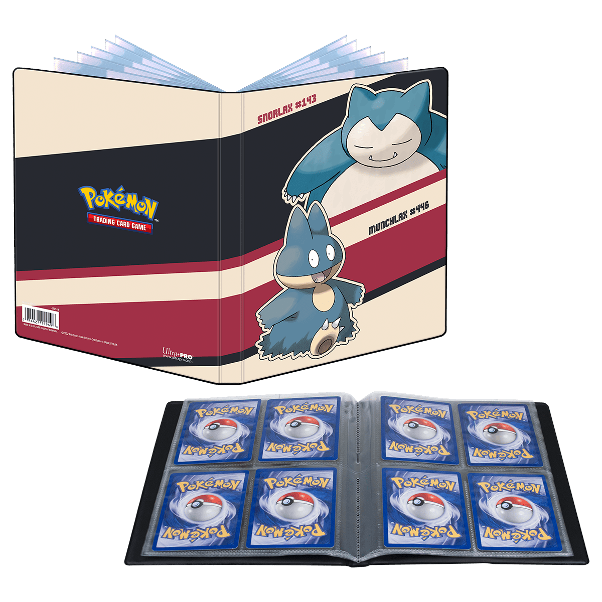 Snorlax and Munchlax 4 - Pocket Portfolio for Pokémon - E - 15949 - Ultra PRO - Ultra PRO International
