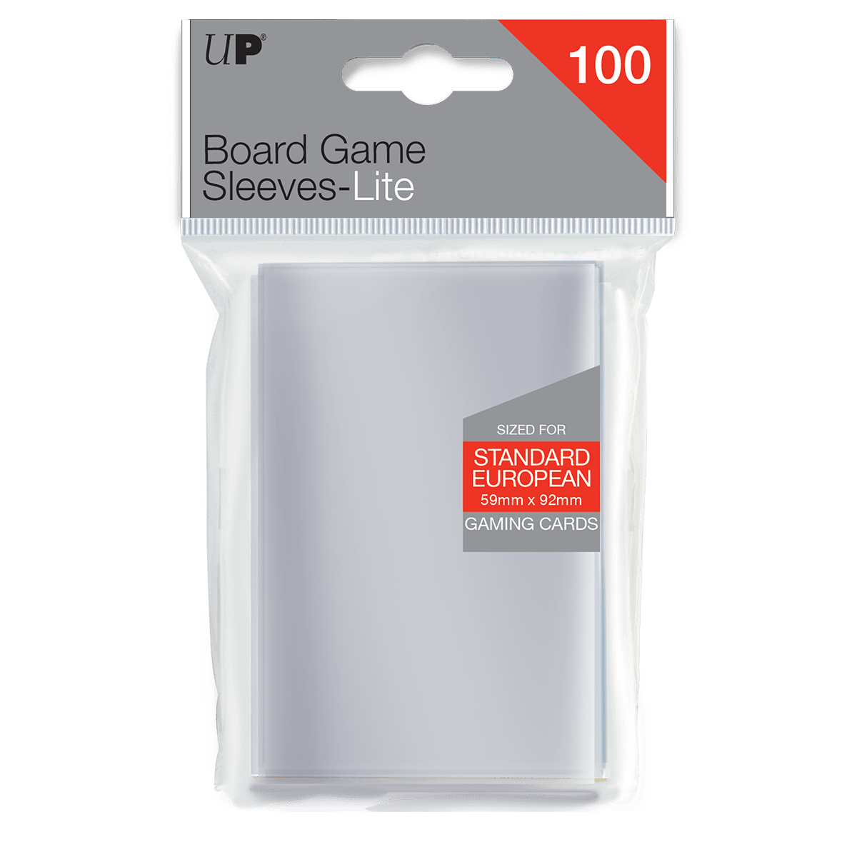 Standard European Lite Board Game Sleeves (100ct) for 59mm x 92mm Cards - E - 85944 - Ultra PRO - Ultra PRO International