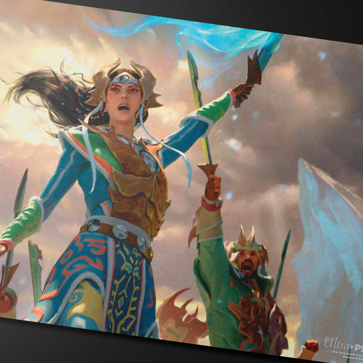 Tarkir Dragonstorm Eshki, Temur’s Roar (Temur Roar Commander Deck) Playmat for Magic: The Gathering - E - 38833 - Ultra PRO - Ultra PRO International