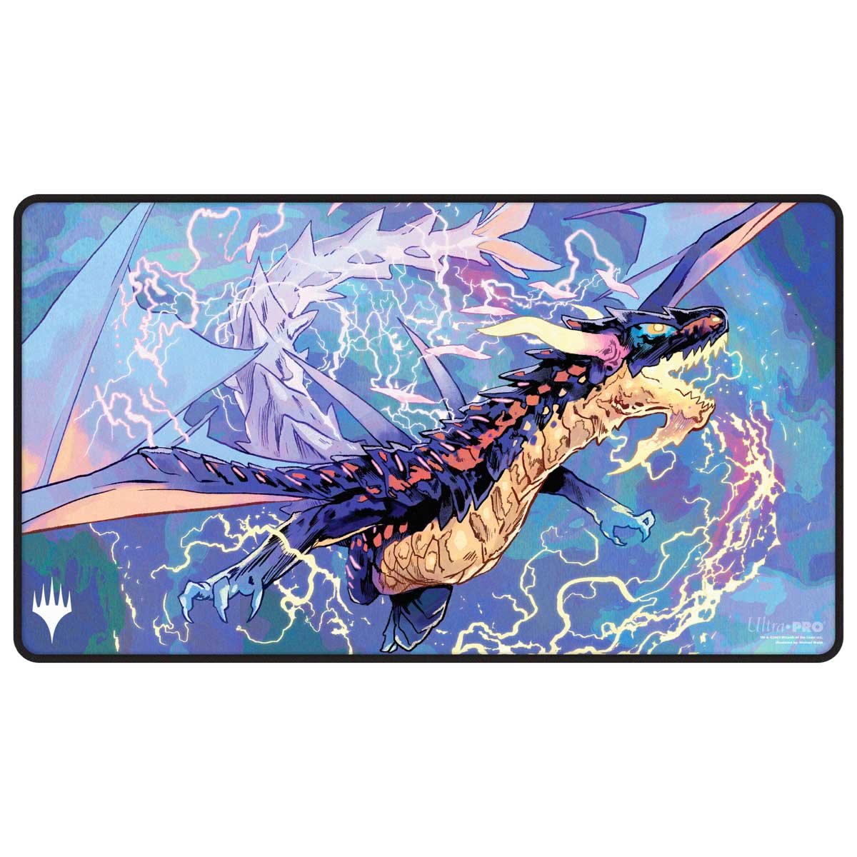Tarkir Dragonstorm Mardu Black Stitched Standard Gaming Playmat for Magic: The Gathering - E - 38847 - Ultra PRO - Ultra PRO International