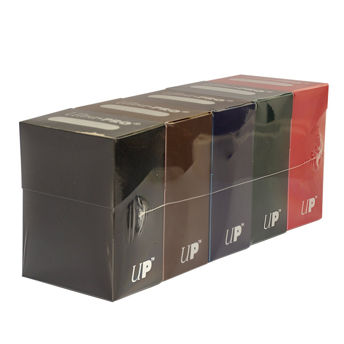 Ultra PRO 5 Dark Color Deck Box Bundle (Black, Blue, Brown, Green, Red) - E - 85652 - Ultra PRO International - Ultra PRO International