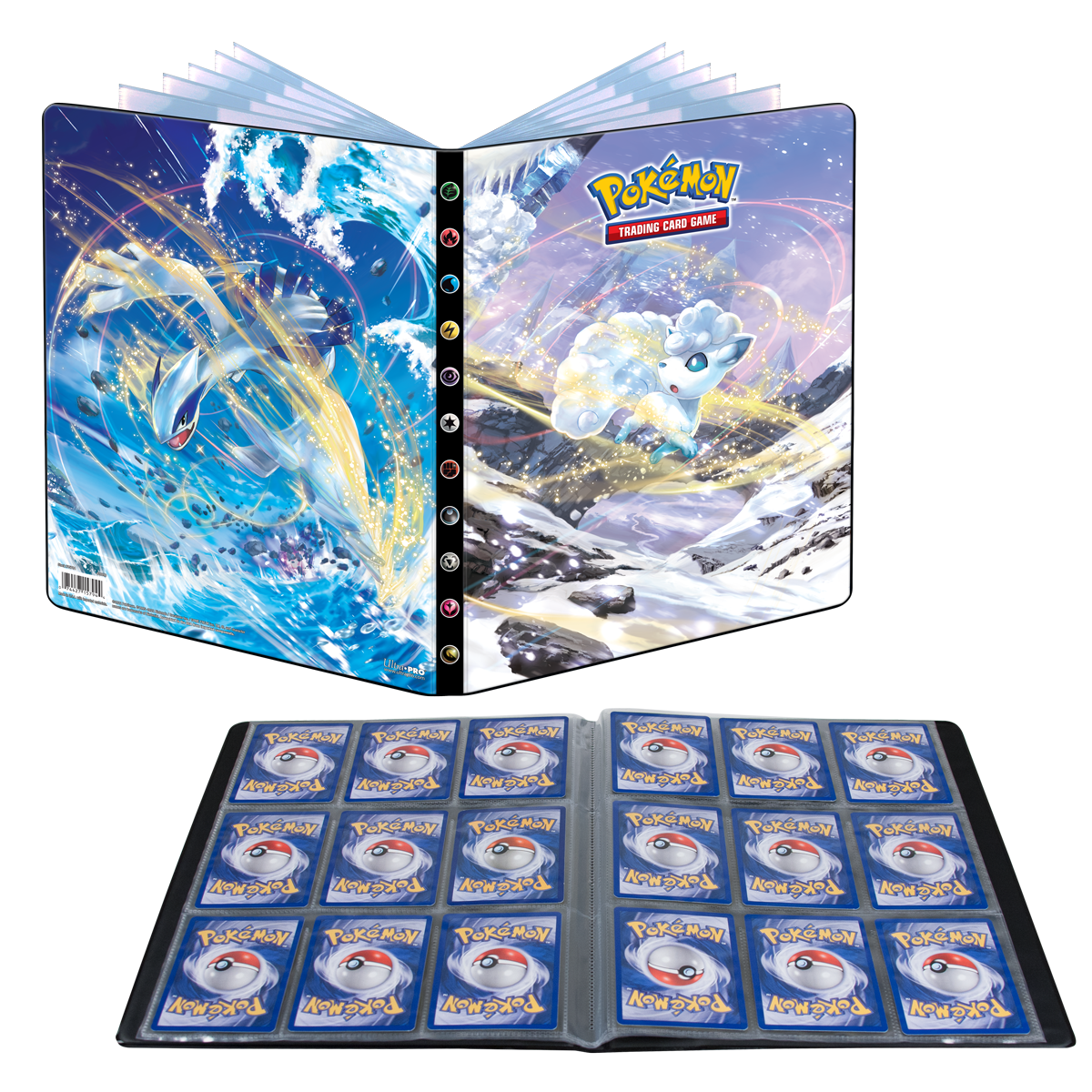 Sword and Shield 12 Lugia and Alolan Vulpix 9-Pocket Portfolio for Pokémon | Ultra PRO International