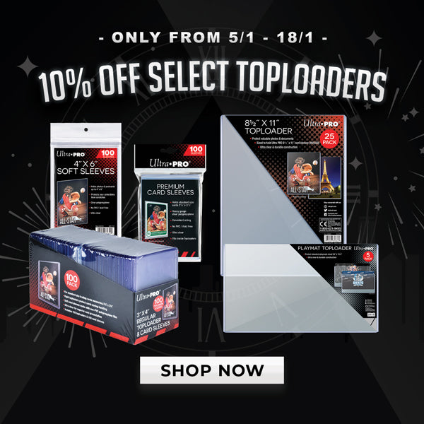 New Year Sale- 10% Off Select Toploaders