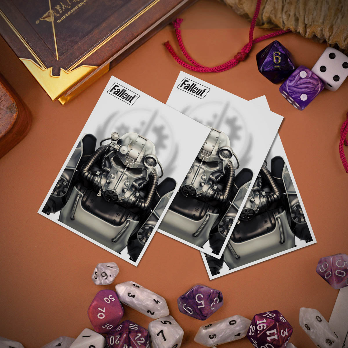 Fallout - Brotherhood of Steel 105ct APEX Deck Protector Sleeves for Tabletop Gaming