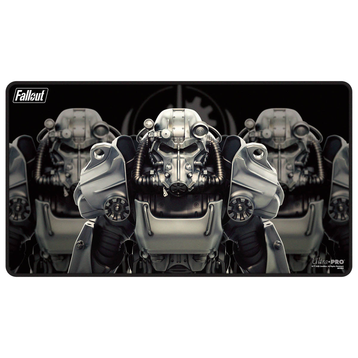 Fallout - Brotherhood of Steel Black Stitched Edge Playmat for Tabletop Gaming