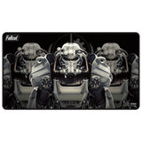 Fallout - Brotherhood of Steel Black Stitched Edge Playmat for Tabletop Gaming