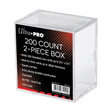 200 Count 2 - Piece Clear Card Storage Box - E - 81149 - Ultra PRO - Ultra PRO International