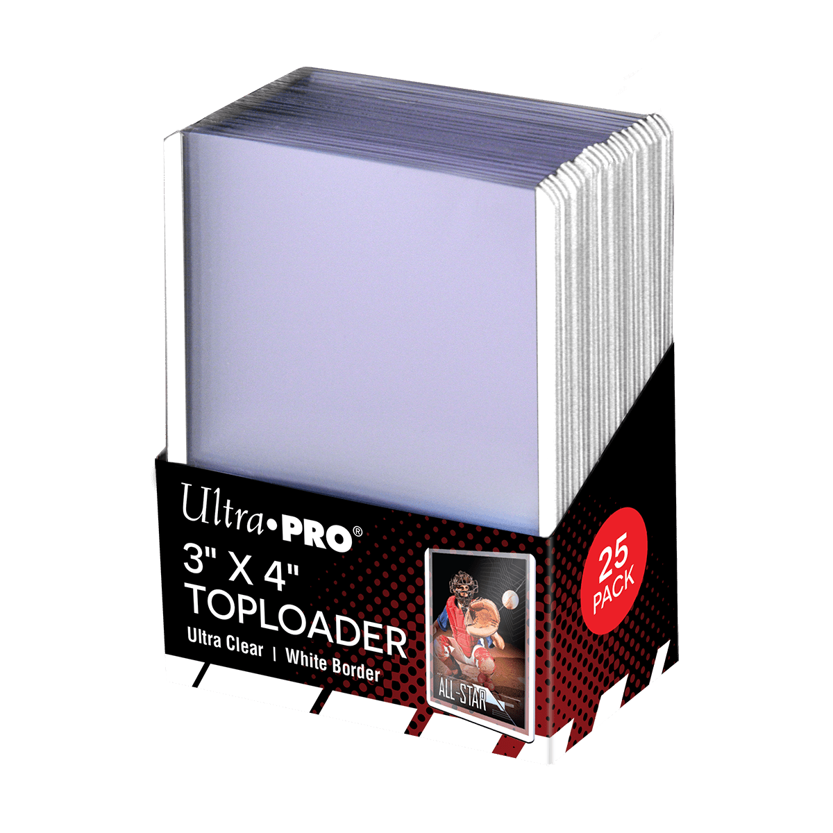 Ultra Pro Toploaders – 25 Kartenhüllen, Klar, Für Sammelkarten & Spiele (3x4 Zoll)