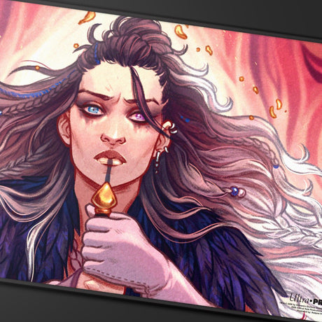 Critical Role: The Mighty Nein - Illustrated: Yasha Nydoorin Black-Stitched Playmat for Tabletop Gaming