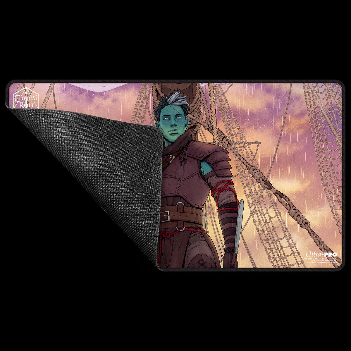 Critical Role: The Mighty Nein - Illustrated: Fjord Stone Black-Stitched Playmat for Tabletop Gaming
