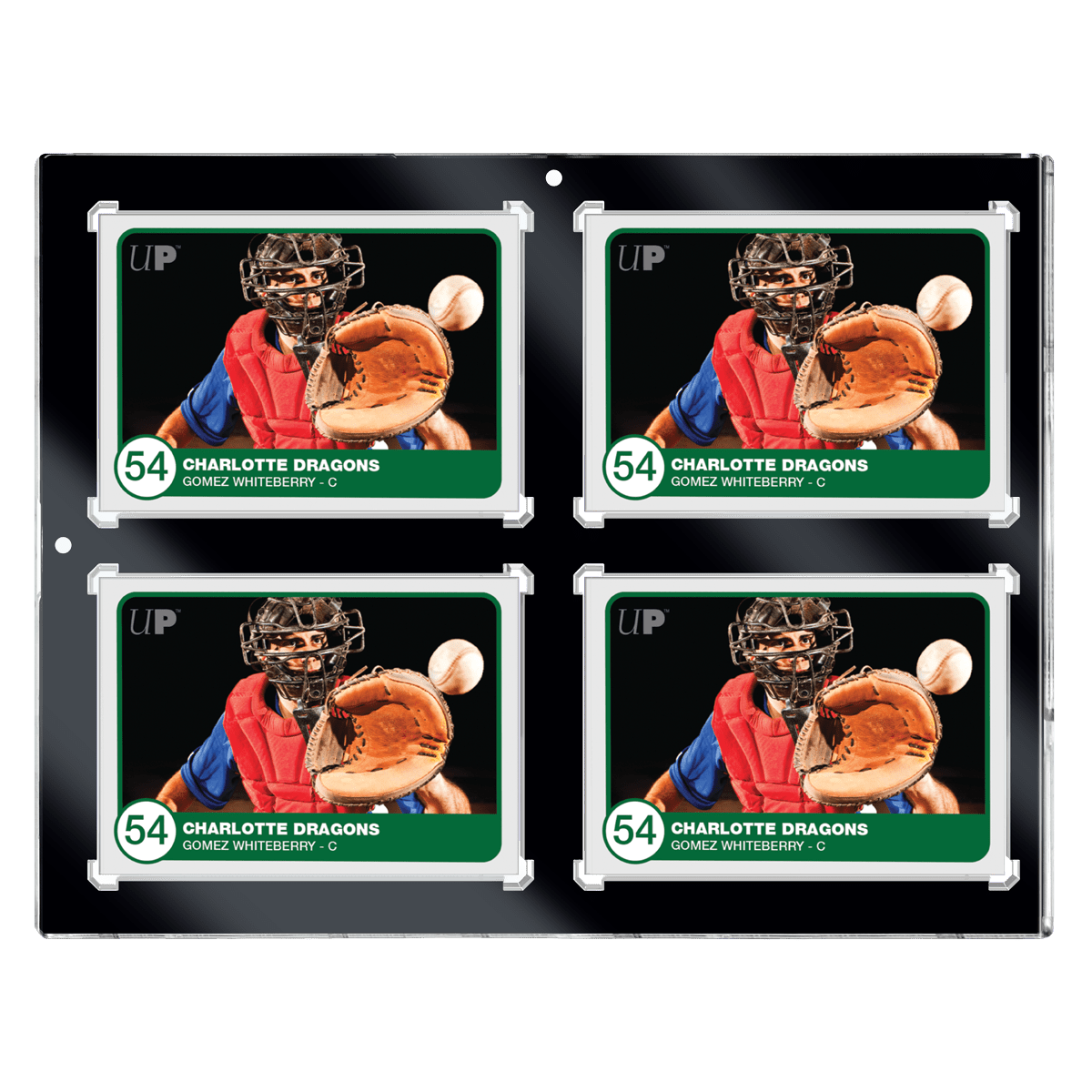 35PT 4-Card Black Border UV ONE-TOUCH Magnetic Holder | Ultra PRO