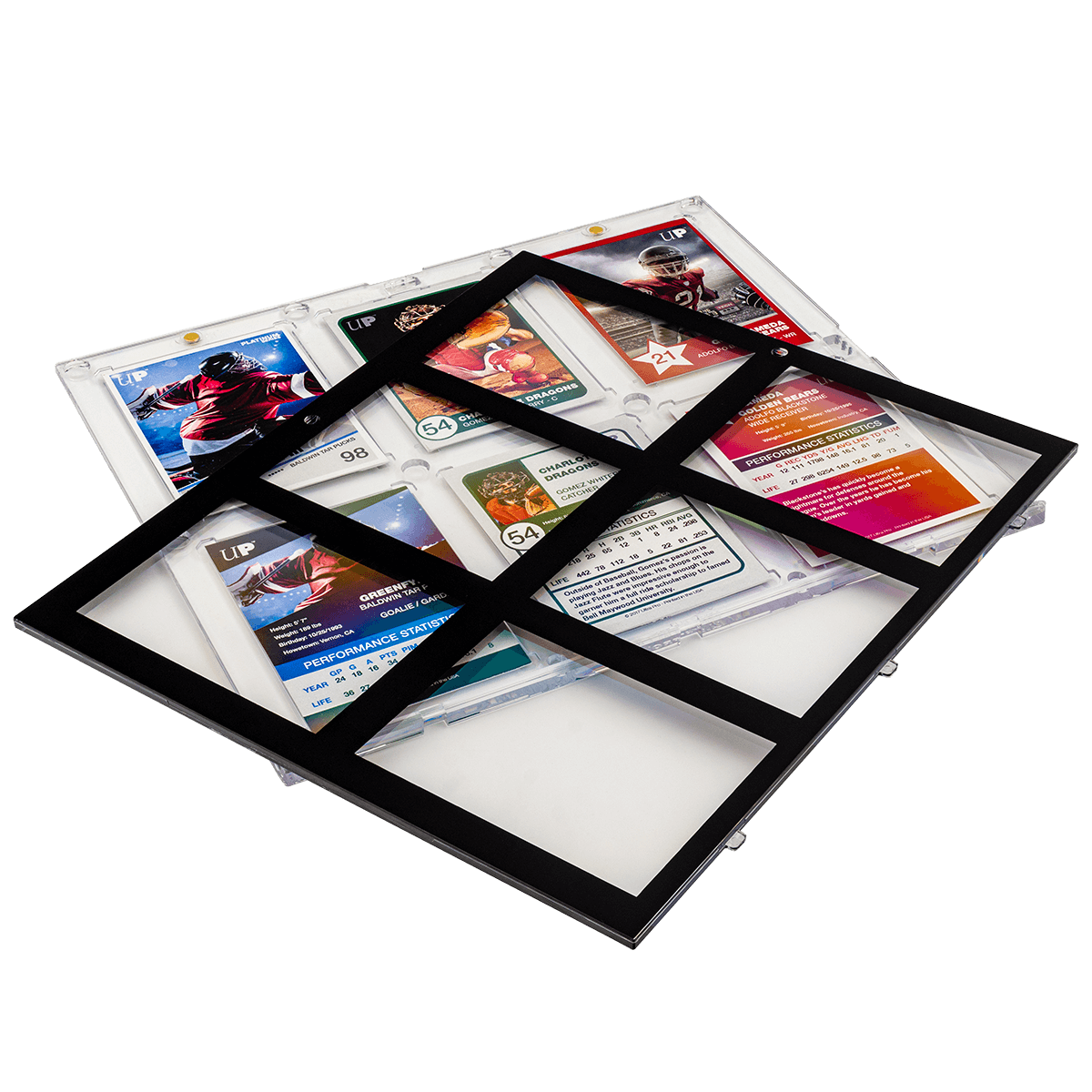 5 Buste Magnetiche Porta Carte 35PT + Supporti Acrilici: Protezione UV E Anti Graffio Per Magic, MTG, Baseball