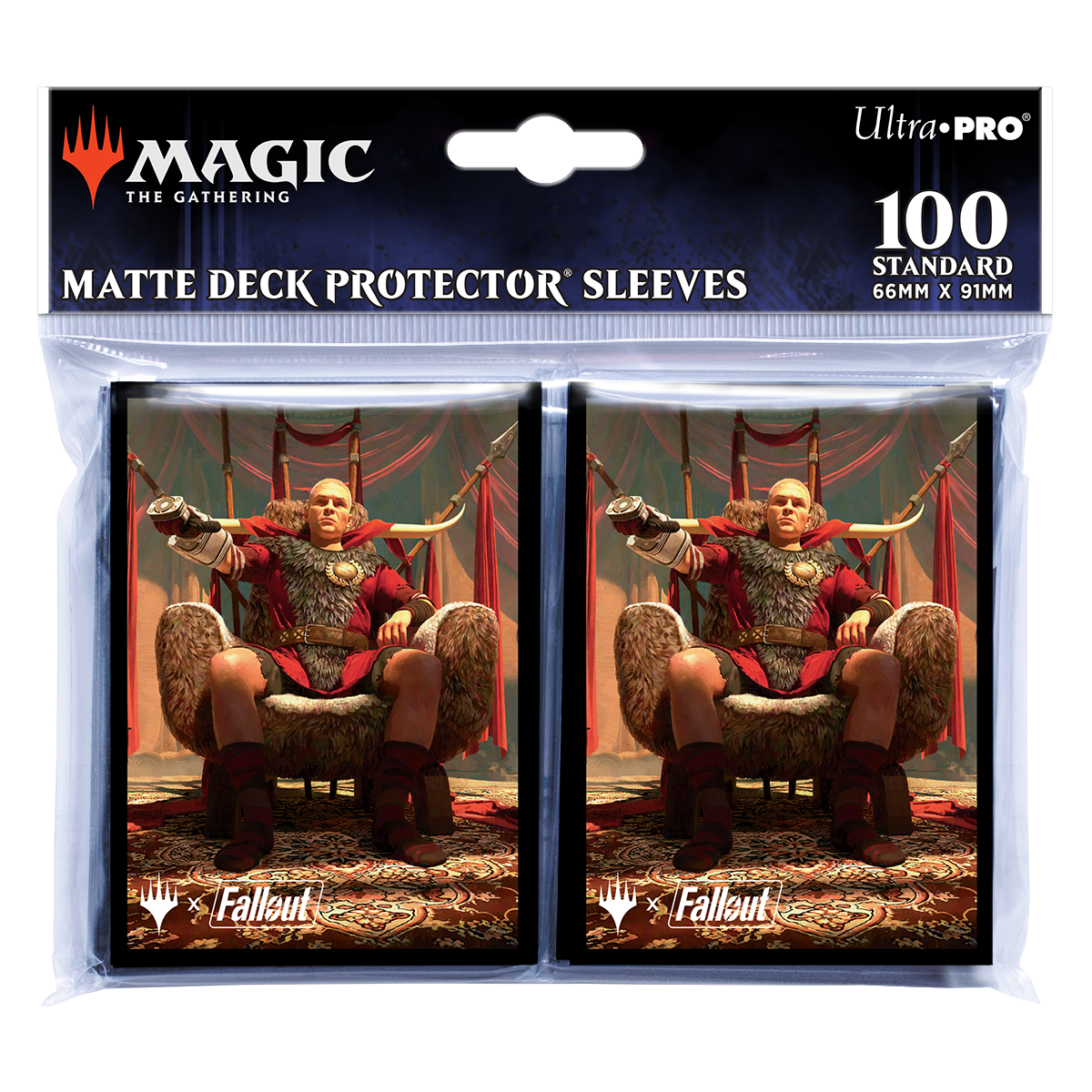 Fallout Caesar, Legion’s Emperor Deck Protector®  Sleeves (100ct) for Magic: The Gathering | Ultra PRO International