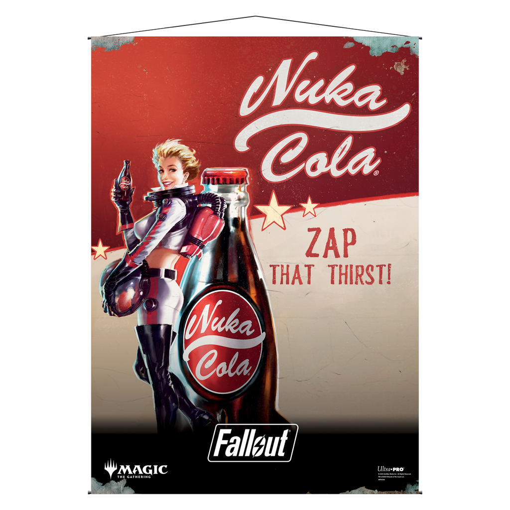 Fallout Nuka Cola Pinup Wall Scroll for Magic: The Gathering | Ultra PRO International
