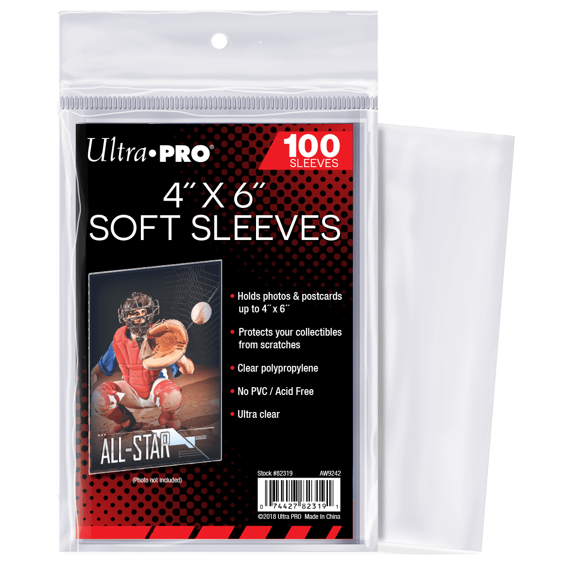4" x 6" Soft Sleeves (100ct) | Ultra PRO International 4" x 6" Soft Sleeves (100ct) | Ultra PRO International