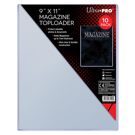 9" x 11" Thick Magazine Toploaders (10ct) | Ultra PRO International