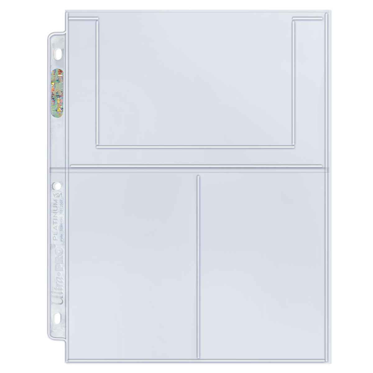 Platinum Series 3-Pocket Pages (100ct) for 4" x 6" Cards and Photos