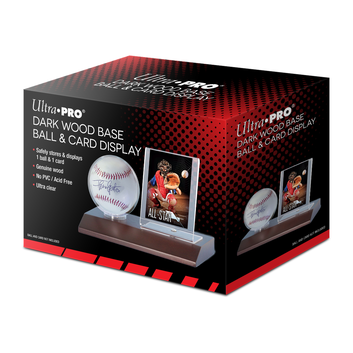 Baseball & Card Wood Display Holder | Ultra PRO International