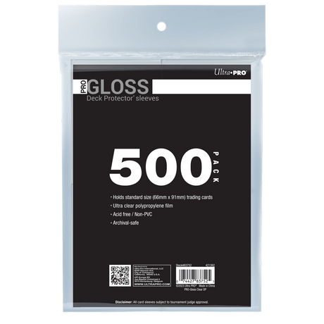 PRO-Gloss Standard Deck Protector Sleeves Bundle (500ct) | Ultra PRO International