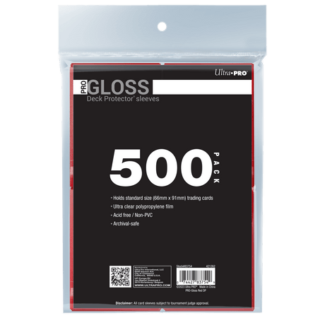 PRO-Gloss Standard Deck Protector Sleeves Bundle (500ct) | Ultra PRO International