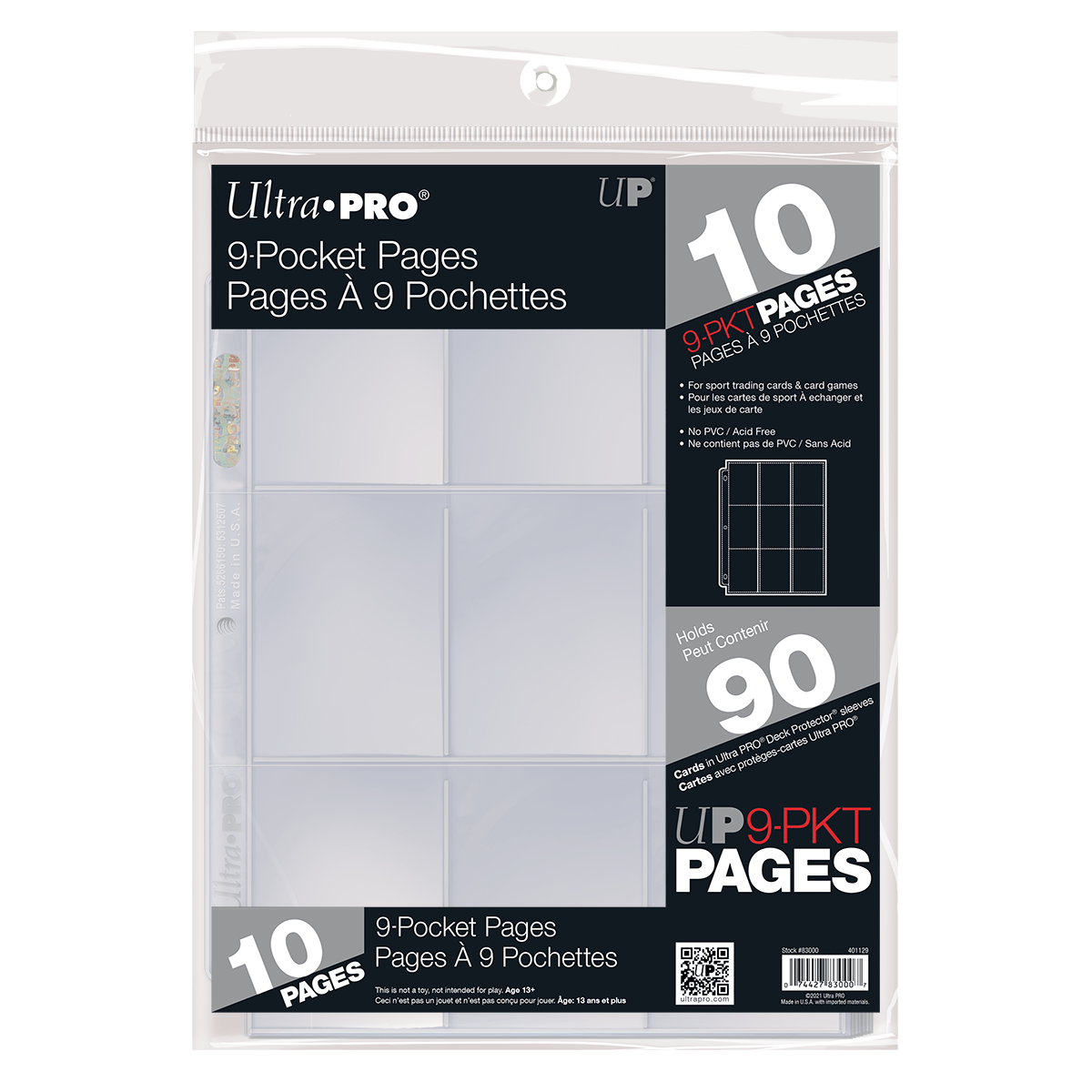 30 Ultra Pro 3-Pocket Platinum Sleeves – Currency, Banknote, Ticket & Note Storage Pages