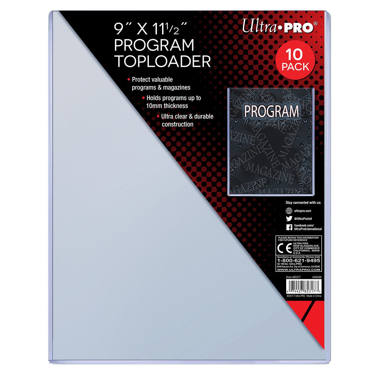 5 Toploader Ultra PRO 8.5x11 + 5 Custodie Interne – Rigidi Protettivi Per Foto E Memorabilia
