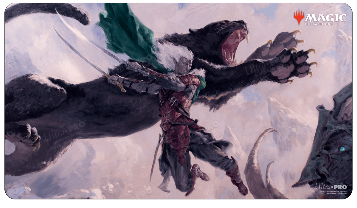 Adventures in the Forgotten Realms Drizzt Do'Urden Standard Gaming Playmat  for Magic: The Gathering