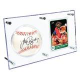 display case for baseball cards Card Holder TJ.MOREE 30 Graded Sports Card Case Wall-Mounted, Wood, Holds 5 Graded Slabs Baseball Card Display Case Our psa graded card display case has a shelf slot for secure storage Lockable LED Sports Card Display