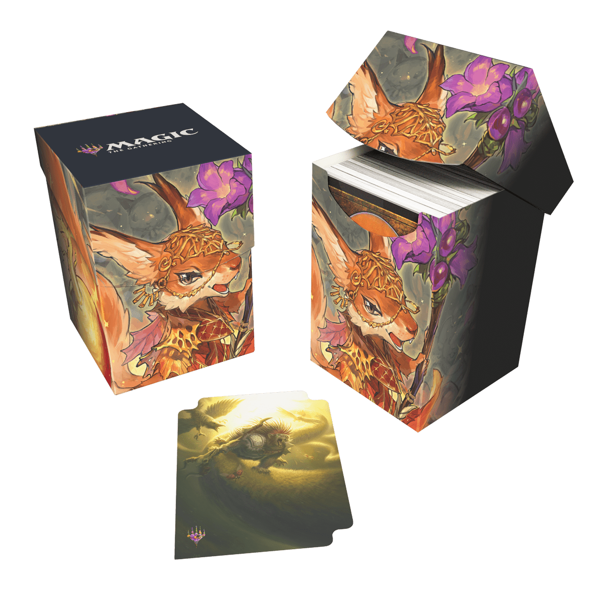 Bloomburrow Hazel of the Rootbloom (Commander - Animated Army Red/Green) 100+ Deck Box A for Magic: The Gathering | Ultra PRO International Bloomburrow Hazel of the Rootbloom (Commander - Animated Army Red/Green) 100+ Deck Box A for Magic: The Gathering | Ultra PRO International