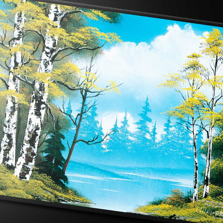 Bob Ross Lakeside Path Black Stitched Playmat - E - 16527 - Ultra PRO - Ultra PRO International
