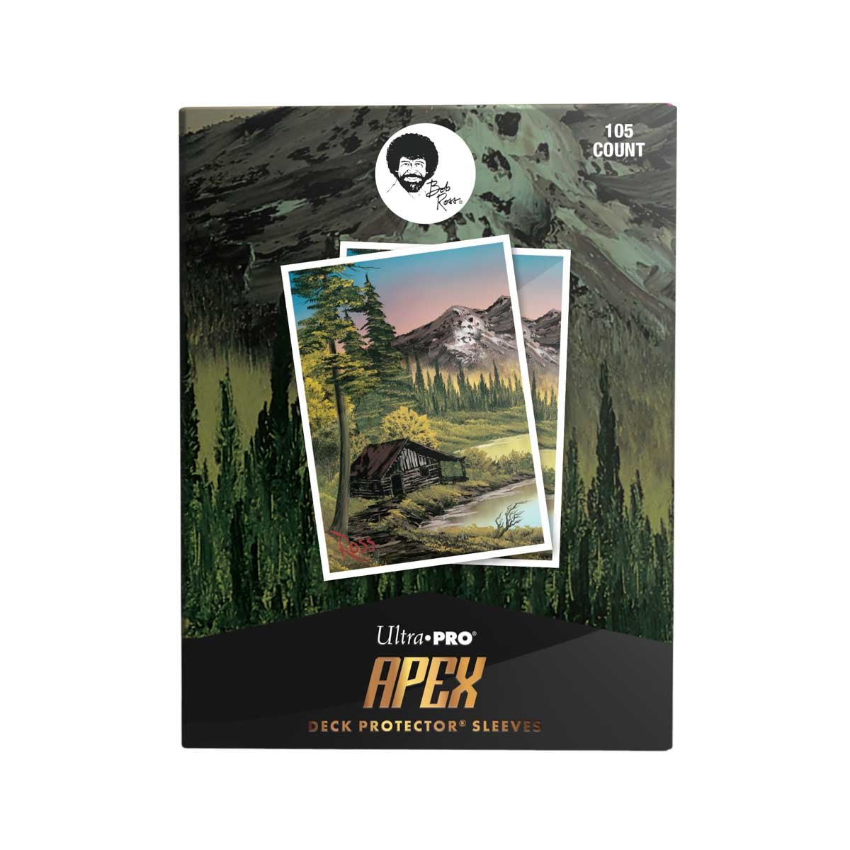 Bob Ross Mountain Retreat 105ct APEX DECK PROTECTOR Sleeves Ultra PRO International Bob Ross Mountain Retreat 105ct APEX DECK PROTECTOR Sleeves Ultra PRO International
