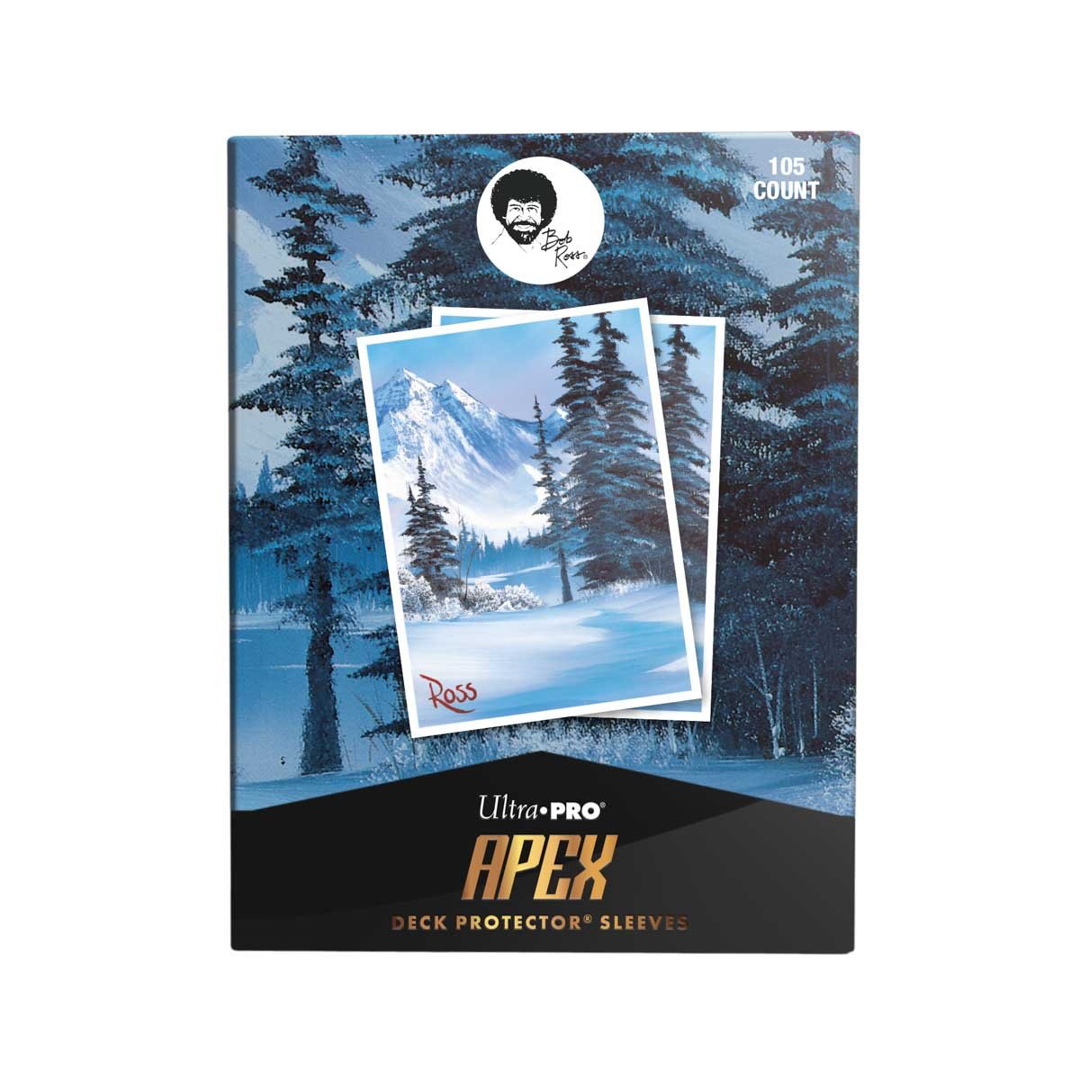 Bob Ross - Winter Paradise 105ct APEX Deck Protector® Sleeves for Tabletop Gaming - E-16522 - Ultra PRO - Ultra PRO International